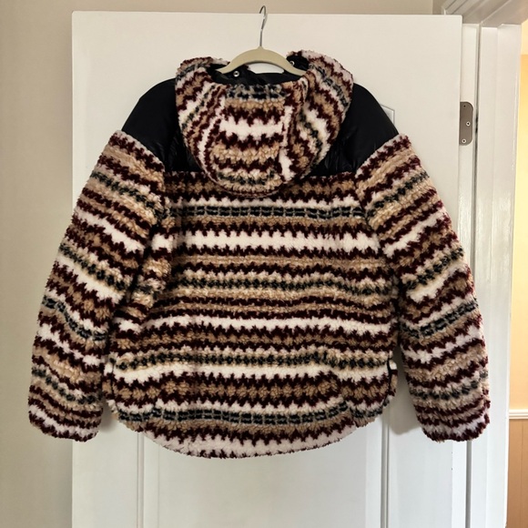 NWT RAG & BONE: JOELLE SHERPA PRINT PUFFER JACKET - Picture 2 of 7